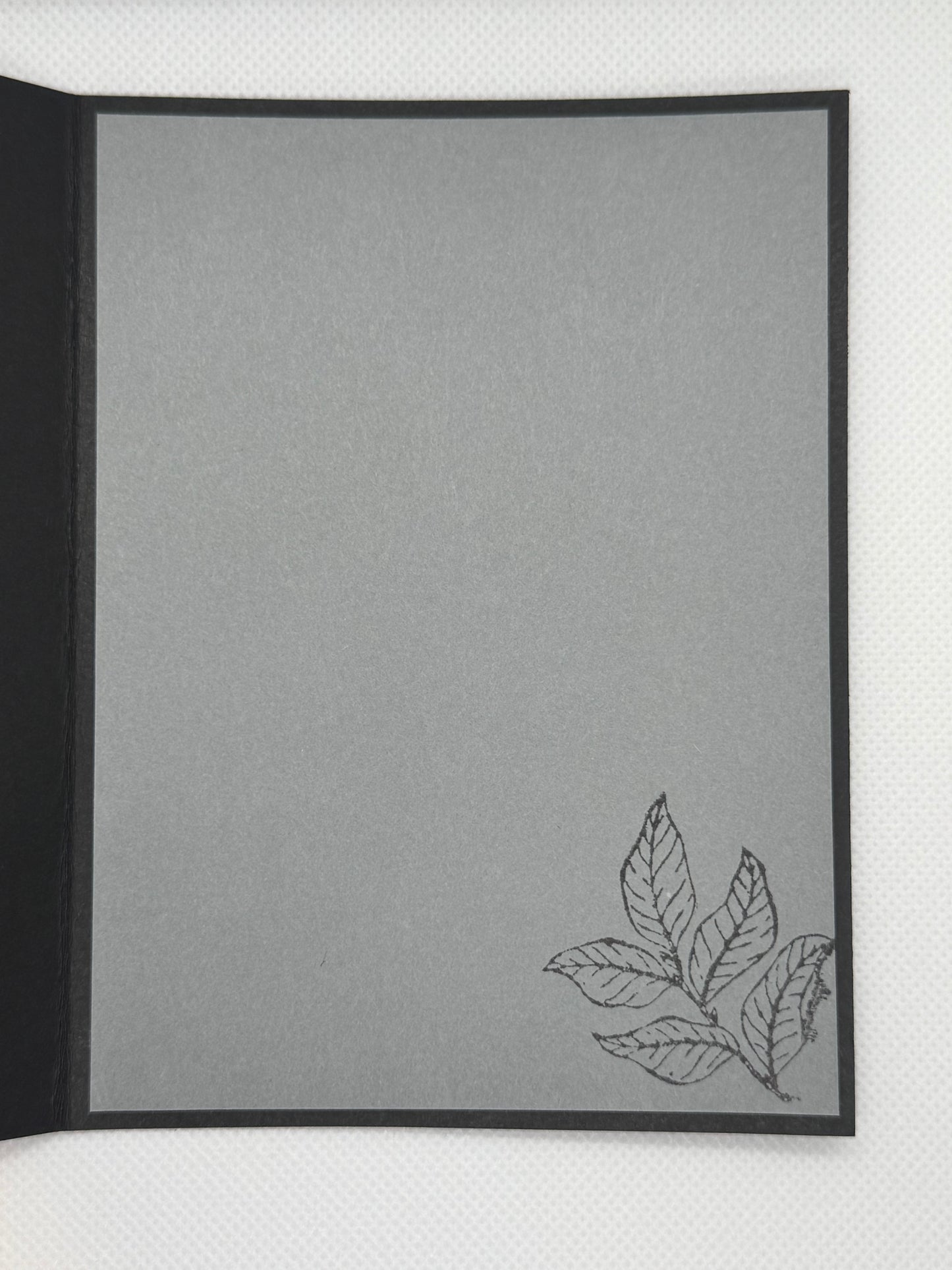 Trauerkarte Schwarz-Grau