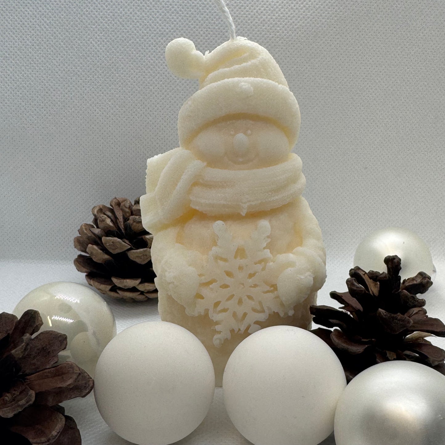 Schneemannkerze "Schneeflocke"