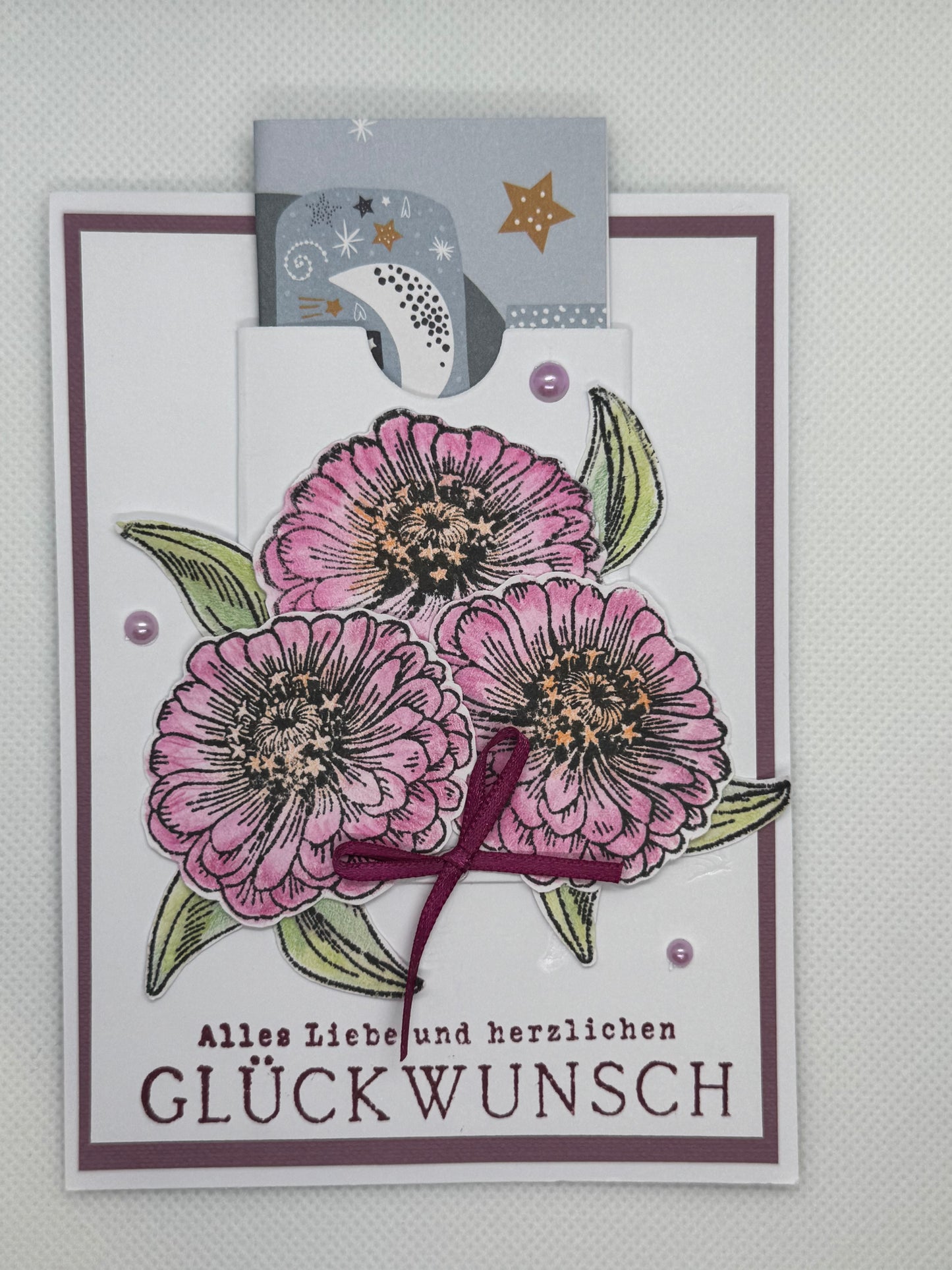 Geburtstagskarte mit Gutscheinfach