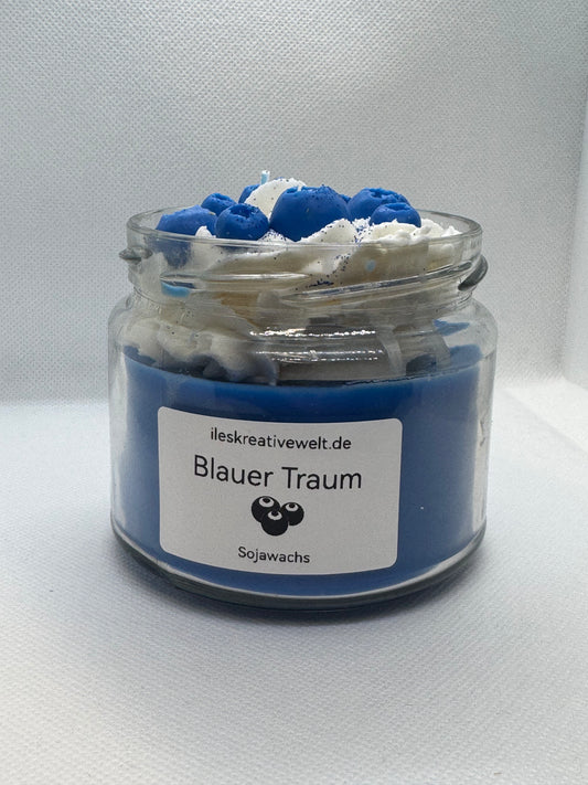 "Blauer Traum" Kerze
